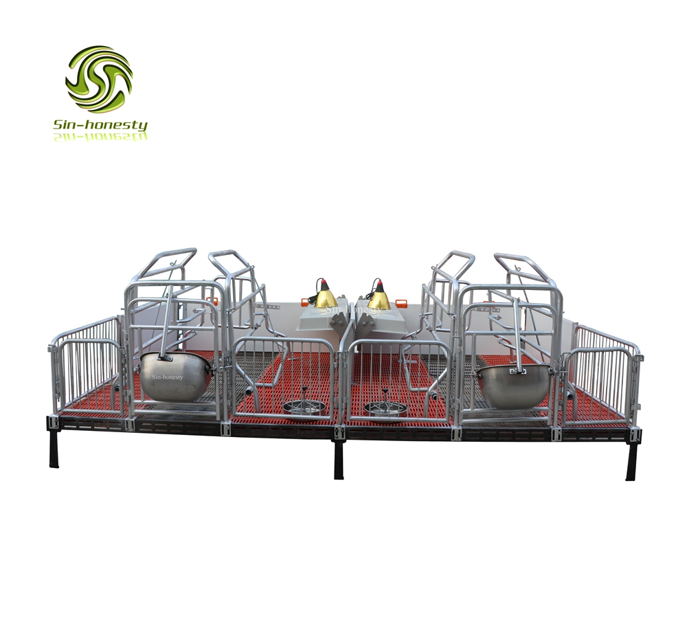 Hot dip galvanized with half PVC fence pig farrowing pen SHF004 