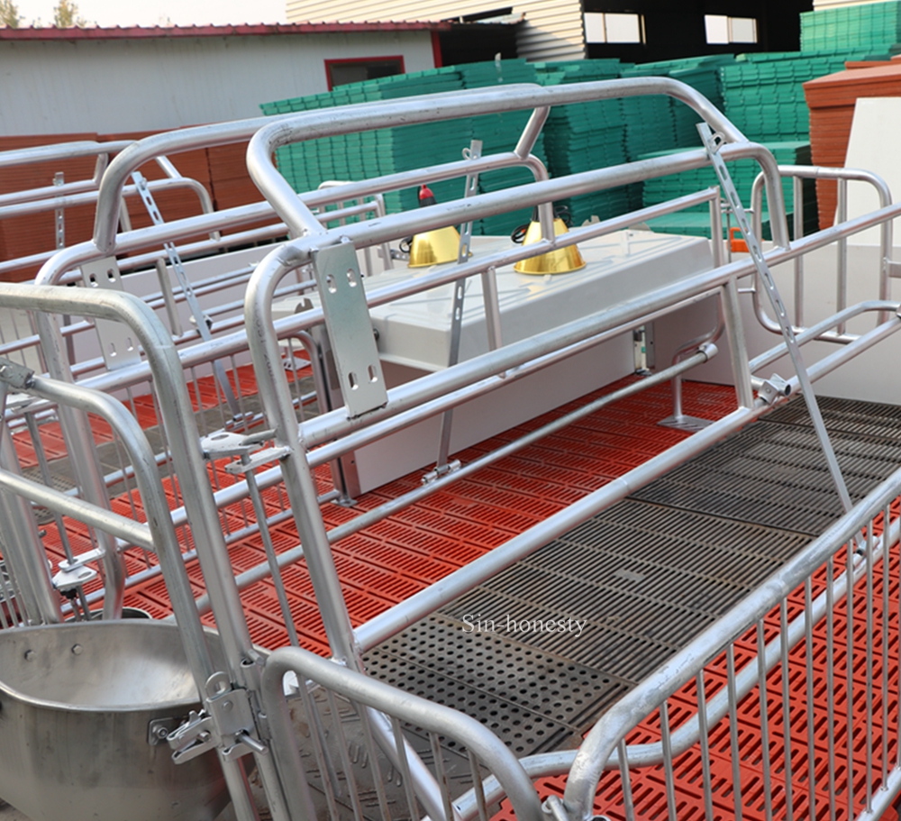 Hot dip galvanized with half PVC fence pig farrowing pen SHF004 