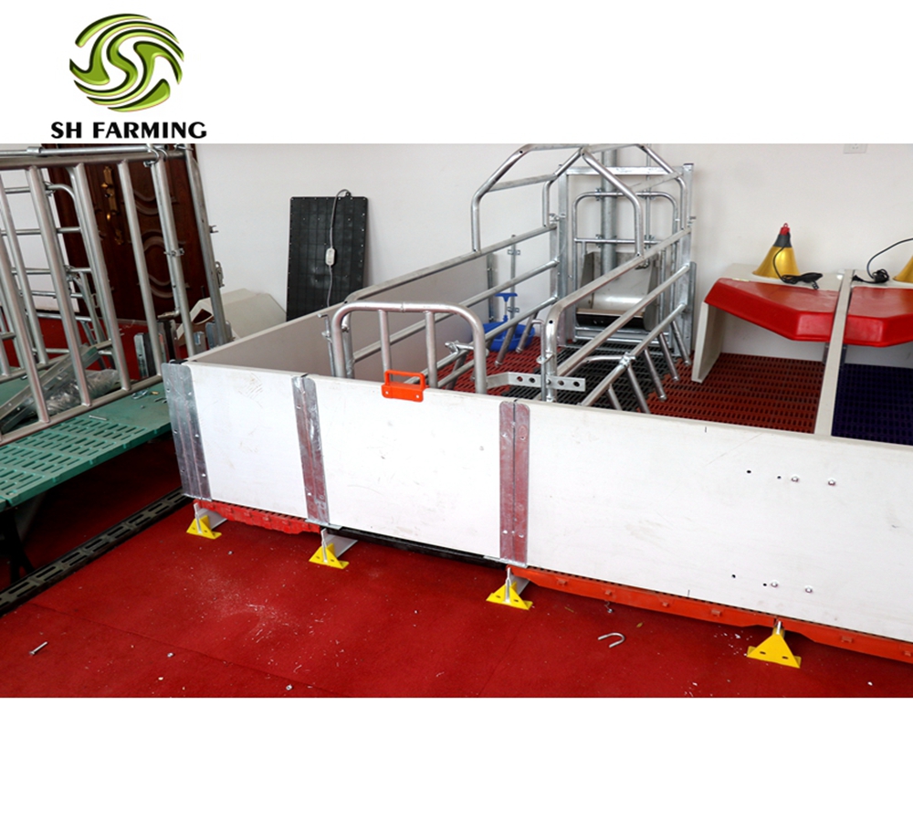 Hot dip galvanizing pig farrowing crate